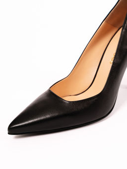 Туфли кожаные черные на кожаной подкладке (Новый год)