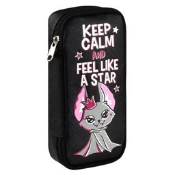 Пенал школьный, арт.59467/ 25 МЫШЬ ПРИНЦЕССА 21х9х4 см, полиуретан, молния, шелкография, ПЭТ-пакет с