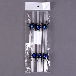 Трубочки для коктейля Паук, в наборе 6 шт., цвета МИКС - Страна карнавалия фото 4