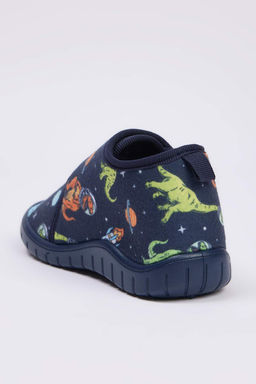 Lacivert Dinazor Bask?l? Kucuk Erkek Cocuk Kids Panduf TAKAW26ER00000 - Trendyolmilla фото 5