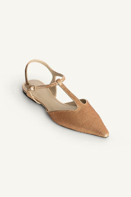 ZAPATO PLANO LENTEJUELAS LIMITED EDITION / Oro - Zara фото 6