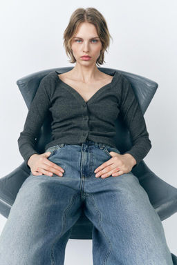 SOFT RIBBED JACKET - Zara фото 2