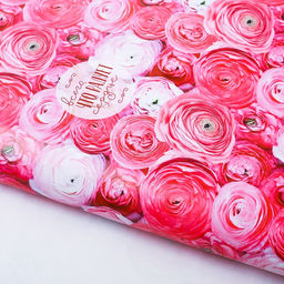 Цена за 10 шт. Бумага упаковочная глянцевая «Яркие цветы», 70 х 100 см