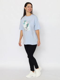 CRB wear / CSMW 60351-43 Футболка женская,голубой/Ex.Cherubino  фото 4