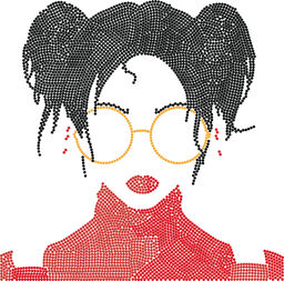 Кристальная (алмазная) мозаика ФРЕЯ ALBP-274 постер Девушка в красном 30 х 30 см