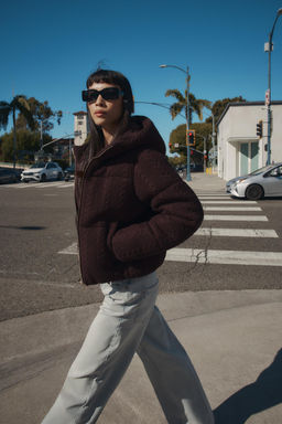 CABLE KNIT HOODED ANORAK - Zara фото 2