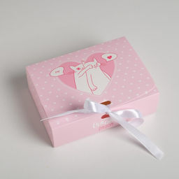 Складная коробка подарочная Счастье рядом, 16.5 х 12.5 х 5 см, БЕЗ ЛЕНТЫ