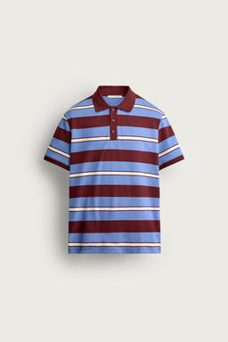 POLO PIQU? REGULAR FIT RAYAS / Azul claro - Zara фото 6
