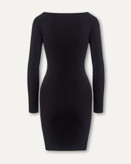 Трикотажное платье с фигурным вырезом - Incity фото 5