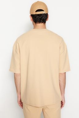 TRENDYOL MAN Premium Ekru Oversize %100 Pamuklu Etiketli Dokulu T-Shirt TMNSS23TS00069 - Trendyolmilla фото 14