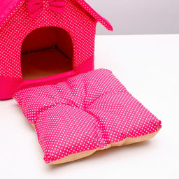 Домик Нежность, 34 х 32 х 37 см, розовый - Пижон фото 5