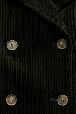 DOUBLE-BREASTED CORDUROY BLAZER ZW COLLECTION - Zara фото 7