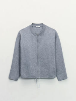 Оверсайз джемпер на молнии / Zarina фото 9