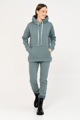 Джемпер женский 323L17-WB т.полынь худи,толстовка - Solo mio фото 2