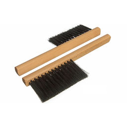 Щетка-сметка деревянная 29х2,5х1,6см, черная щетина 6см, 39 пучков