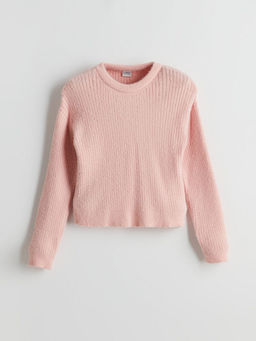 Bisiklet Yaka K?z ?ocuk Triko Kazak