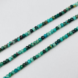 Бусины для украшений из Хризоколлы (195 бусин)