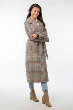 01-10635 Пальто женское демисезонное (пояс)