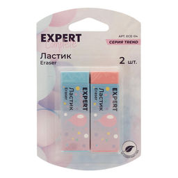 Expert Complete Trend Pastel Набор ластиков 2 шт. в блистере ECE-04 ассорти фото 3