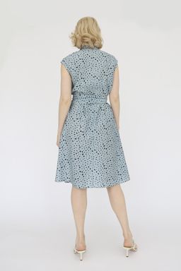 Платье из вискозы с поясом - Looklikecat фото 3