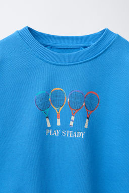 SUDADERA BORDADO TENIS / Azul?n - Zara фото 4