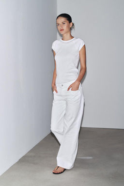 ZW COLLECTION WIDE-LEG LOW-RISE JEANS - Zara фото 5