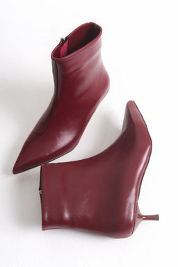 Kahverengi Suet Sivri Burun Bilekte Kitten Ince Topuklu Kad?n Bot TAKAW26BO00045 - Trendyolmilla фото 10