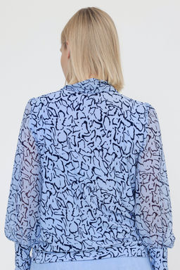 Блузка женская 7049/08/Голубой, синий - Rise фото 2