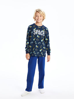 Bisiklet Yaka Erkek ?ocuk Pijama Tak?m? - Waikiki фото 2