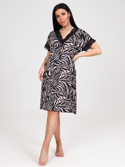 30 СОРОЧКА ЖЕНСКАЯ (Зебра/бежевый)