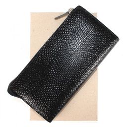 Портмоне мужское Croco-ПР-953 натуральная кожа 3 отд, 10 карм, рем-петля, черный змея (201) 206848  фото 4