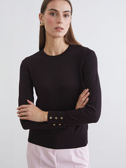 Bisiklet Yaka Kad?n Triko Kazak