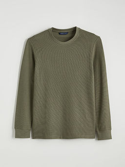 Bisiklet Yaka Uzun Kollu Erkek Ti??rt