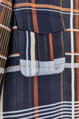 ZW COLLECTION CHECK SHIRT WITH POCKETS - Zara фото 4