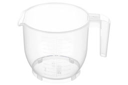 Ёмкость для миксера (блендера) 2,2 л 22,5*17*16 см с крышкой, прозрачная/кремовая (459)