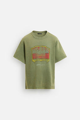 WASHED PRINT KNIT T-SHIRT - Zara фото 7