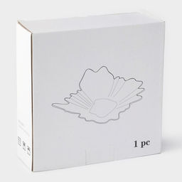 Ваза для фруктов «Рени», 24×22×6 см, с золотой отводкой, стекло, прозрачная