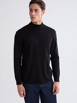 Yar?m Bal?k?? Yaka Erkek Triko Kazak