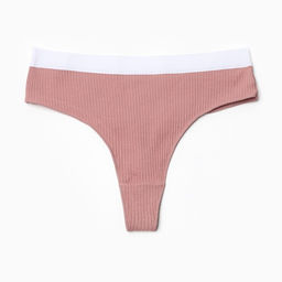 Трусы женские бразилиана MINAKU в рубчик, размер 40-42, цвет кофейный