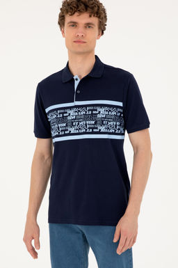Футболка U.S. Polo Assn мужская темно-синяя хлопок  фото 3