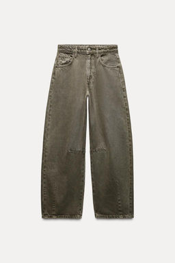 TRF MID-RISE BAGGY BALLOON JEANS - Zara фото 10