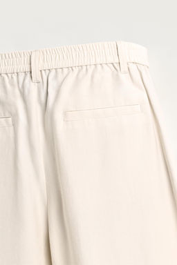 PANTAL?N FLUIDO PLIEGUES LATERALES / Crudo medio - Zara фото 13