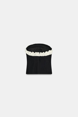 CONTRAST BOW BANDEAU TOP - Zara фото 8