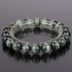 Браслет мужской из Соколиного глаза 18,5 см