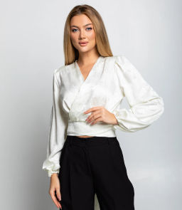 Блуза #КТ5138, молочный