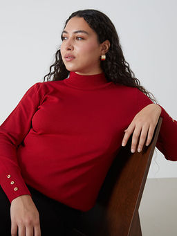 Yar?m Bal?k?? Yaka Kad?n Triko Kazak