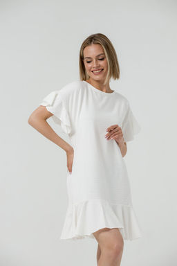 Платье с волнами ПЛОТНЫЙ ХЛОПОК - Knitka wear фото 2
