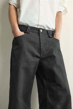 JEANS STRAIGHT RELAXED FIT / Negro - Zara фото 6