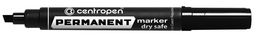 Centropen Маркер PERMANENT 2,5 мм перо клиновидное 10 шт. черный