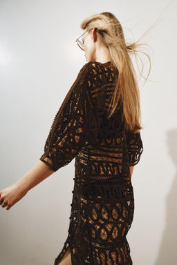 VESTIDO LARGO CROCHET ZW COLLECTION / Marr?n - Zara фото 2